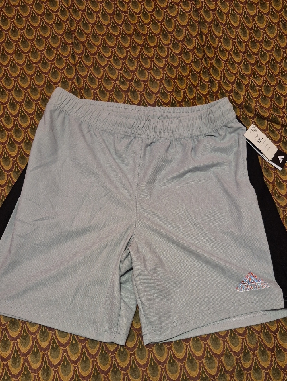 adidas Grey Shorts with Black Side Panels